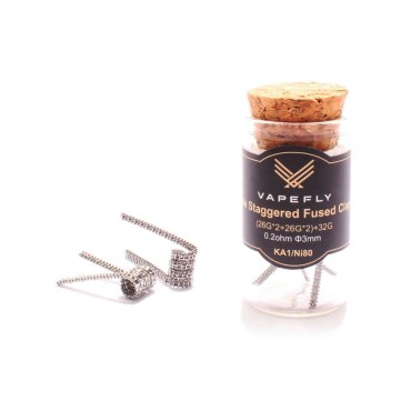 Vapefly Staple Straggered Fused Clapton 0,2 Ohm KA1/Ni80 Wicklungen - KS324