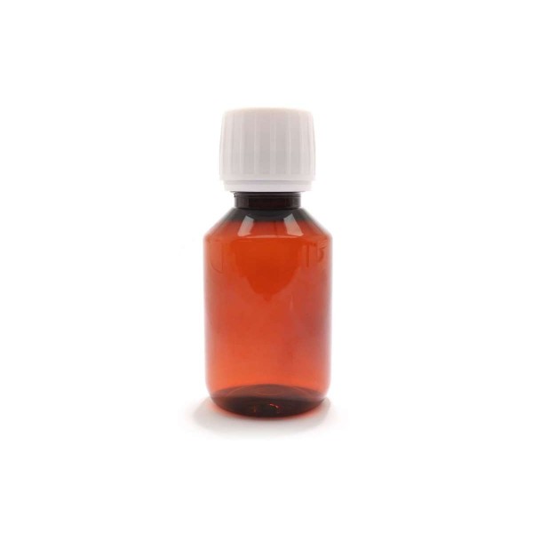 100ml Base PET-Laborflasche Braun