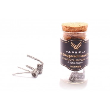 Vapefly Staple Straggered Fused Clapton 0,2 Ohm KA1/Ni80 Wicklungen - KS322