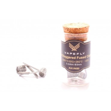 Vapefly Staple Straggered Fused Clapton 0,2 Ohm KA1/Ni80 Wicklungen - KS323