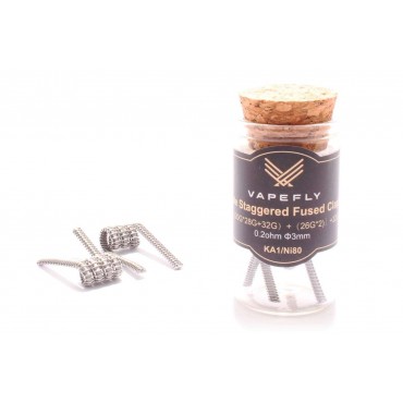 Vapefly Staple Straggered Fused Clapton 0,2 Ohm KA1/Ni80 Wicklungen - KS325