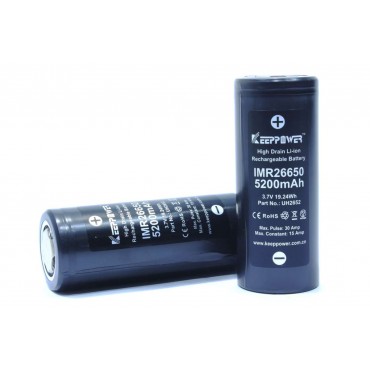 26650 Akku Keeppower IMR 5200mAh